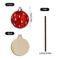 thumbnail image 6 of 12 Pcs Red Christmas Balls Ornaments Set, 2.7" Small Shatterproof Christmas Tree Ornaments, Xmas Hanging Balls Decorations for Tree Wreath Garland Holiday Wedding Party Indoor Decor, 6 of 6