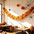 thumbnail image 6 of Artificial Maple Leaf Garland,Fall Foliage Autumn Vine Decor for Front Door Fireplace Livingroom Wall Thankgiving Decoration,6.56 Ft, 6 of 8