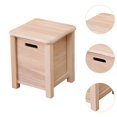 thumbnail image 6 of deevoka Wooden Storage Stool Decor Household Small Stool for Apartment Office Indoor 30cmx30cmx35cm, 6 of 9