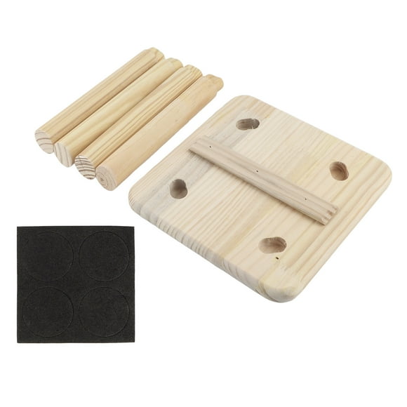 Multi Purpose Household Wood Stools Cute Small Bench Child Seat DIY Furniture StoolSquare Wood Color