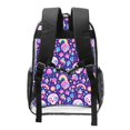 thumbnail image 2 of Sikiie Skull mushroom rainbow Clear Backpack, Transparent Bookbag for School for Women Men, Capacity Clear Bag for College, Travel, 2 of 7
