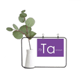 thumbnail image 1 of Chestry Elements Period Table Transition Metals Tantalum Ta Metal Picture Frame Cerac Vase Decor, 1 of 3