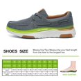 thumbnail image 3 of OrthoComfoot Mens Lace up Shoes, Casual Canvas Loafers with Arch Support, Comfortable Deck Shoe for Extra Cushioning and Pain Relief, 3 of 6