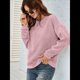 thumbnail image 4 of Sudadera Holgada de con Cuello Redondo para Mujer, Larga, Hombros Caídos, Estilo Casual, , para Otoño Rosa M, 4 of 9