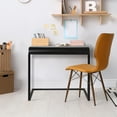 thumbnail image 4 of American Art Decor Black Mobile, Portable, & Compact Home Office C-Shaped Desk, 4 of 7