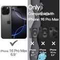 thumbnail image 2 of Étui Ondulé pour iPhone 16 Pro Max 6.9 Pouces, Cadre Ondulé Mignon Forme Bouclée Étui Antichoc pour Femmes et Filles, Dos Rigide Transparent (Titane Désert), 2 of 5