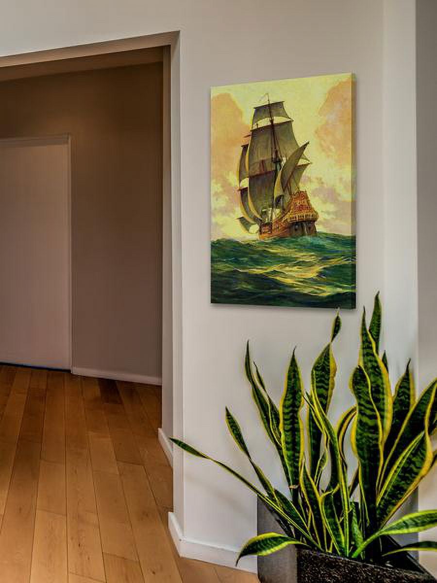 "Sailing Away" Painting Print on Wrapped Canvas