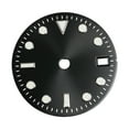 thumbnail image 3 of Esfera de reloj de 29 mm para movimiento NH34 Gmt, relojero ligero, verde luminoso Negro, 3 of 8