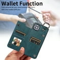 thumbnail image 6 of Nalacover for Samsung Galaxy A22 5G Wallet Case with Card Slots & Metal Finger Ring, Durable PU Leather Back Double Magnetic Botton Flip Kickstand Purse Shockproof Phone Case,Green, 6 of 10