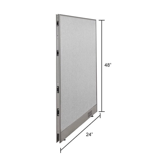 GOF Office Partition, Full Fabric Panel, Privacy Screen, Large Room Dividers (24"W x 48"H)