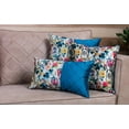 thumbnail image 4 of WPM Designer Collection Bedding Set 7 Piece Royal Blue Jungle Forest Bird print Luxurious Bed In a Bag QUEEN size comforter includes 1 Comforter, 2 Shams, 1 Bedskirt, 3 Décorative Pillows…, 4 of 7