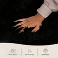 thumbnail image 3 of Moonlight20015 Area Rug 3x5ft non-slip Soft Fluffy Shaggy for Living Room Bedroom Décor Black, 3 of 8