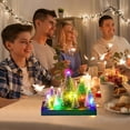 thumbnail image 6 of Christmas Lights Artificial Christmas Tree with LED Lights, Mini Desktop LED Lights Christmas Tree Decoration Home Xmas Festival Gift Ornament, Full Xmas Tree(Colour Lights), 6 of 8