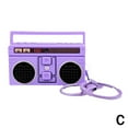 thumbnail image 4 of Mini Retro Acrylic Radio Keychain with Recording and Playing Function, Ideal as Girlfriend or Couple Gift, 4 of 9