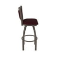 thumbnail image 4 of 870 Hadleigh 25" Swivel Counter Stool with Bronze Finish and Canter Bordeaux Seat and Back, 4 of 5