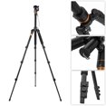 thumbnail image 2 of DSLR Camera Tripod - Professional Q555 Portable Travel Compact Monopod With Ball Head Adjustable Legs Magnesium Aluminium For Digital Canon Nikon Sony Olympus Pentax Stand Holder, 2 of 14