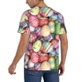 thumbnail image 2 of KLL Easter Eggs for Men's Baseball Shirts,Short Sleeve Casual Shirts Button Down Shirt for Men Beach Summer Wedding Shirt-Medium, 2 of 7
