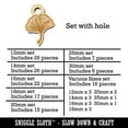 thumbnail image 2 of Hand Drawn Ginkgo Leaf Doodle Wood Mini Charms Shapes DIY Craft Jewelry - With Hole - 20mm (15pcs), 2 of 7
