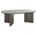 thumbnail image 4 of SAFAVIEH Tayson Glam Oval Melamine Coffee Table, Slate Grey, 4 of 9