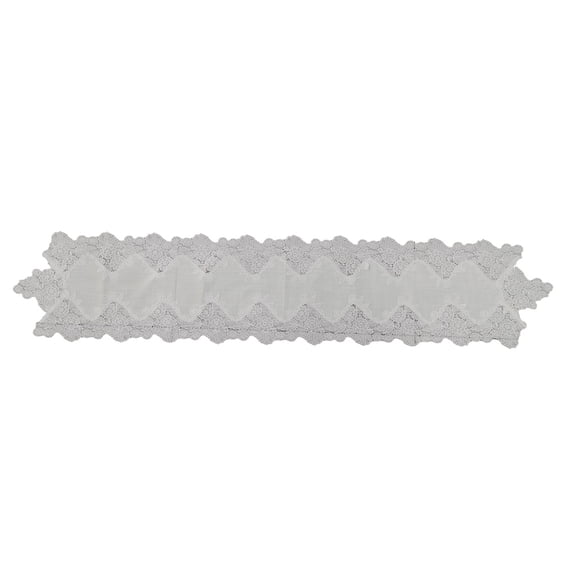 Naiovety Camino de Mantel de encaje Malla decorativa Comedor Cubierta antipolvo Exquisito Hotel Cocina Tocador Decoración Blanco 3570 Type2 NO2