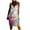 Hot Pink, variant on IROINNID V-Neck Shift Dress For Women Fashion Gorgeous Backless Sleeveless Printed Dresses Comfort Waist Dress