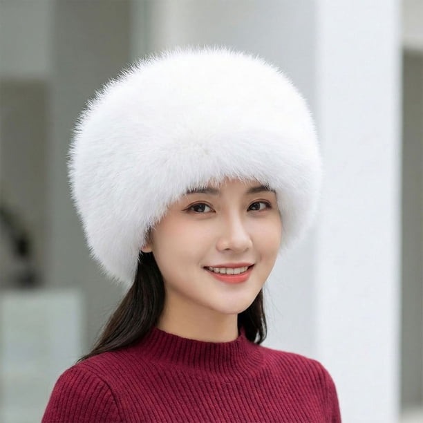 Diadema sintética para mujer, cálida, para senderismo y esquí, accesorios para el cabello, diadema de invierno, calentadores de orejas para exteriores, senderismo, esquí, equitación, una diadema
