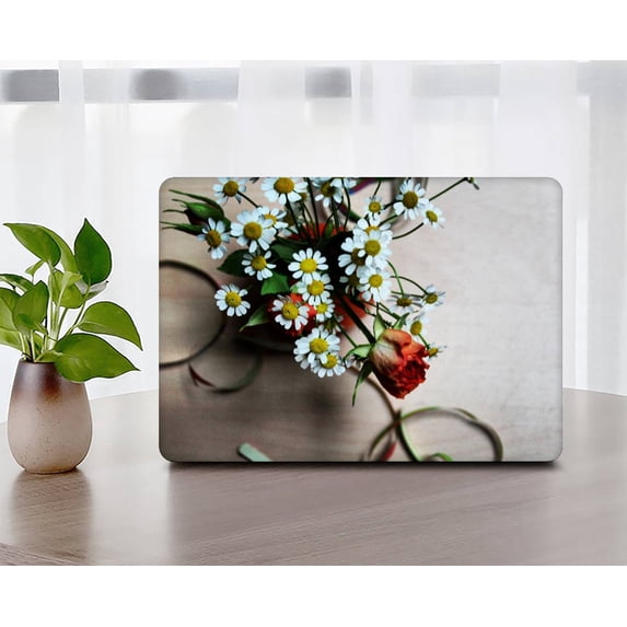 KSK KAISHEK Hard Case Cover Only for MacBook Air 13.6 inchs( Retina Display Touch ID, 2022.0) + Black Keyboard Cover Model A2681 m2, Type C Flower 1840