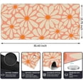 thumbnail image 7 of Extended Gaming Mouse Pad (35.4x15.7 in), Large Stable Rubber Base Mousepad with Stitched Edges, Keyboard Mouse Mat Desk Pad for Work, Game, Office, Home (A-Orange Floral, Extended), 7 of 7