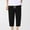 Black, variant on CIAKGIAF Shorts for Men Solid Casual with Pockets Drawstring Elastic Waist Jogging Shorts