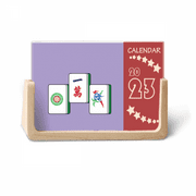 Mahjong Top One Ten Thousand Desk Calendar Desktop Decoration 2023