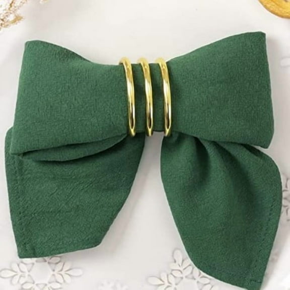 suxuMhao Cloth Napkins, 8 Pack 30*30cm Dark Green Cotton Dinner Napkins, Washable Dinner Napkins Cloth for Dining Table, Reusable Cotton Linen Napkins​​​(No cotton rope included)​