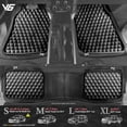 thumbnail image 2 of V6 Rubble heavy duty car floor mats all season all weather anti slip universal fit car mats Black, 2 of 6