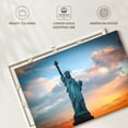 thumbnail image 6 of Elephant Stock Lady Liberty Monument Wall Art - Horizontal Canvas Wall Art - Living Room Wall Decor - Places Canvas - Blue And Orange Decor - 39" x 26", 6 of 8