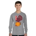 thumbnail image 2 of Awkward Styles Thanksgiving Youth Sweatshirt Happy Turkey Crewneck Tee for Kids, 2 of 5