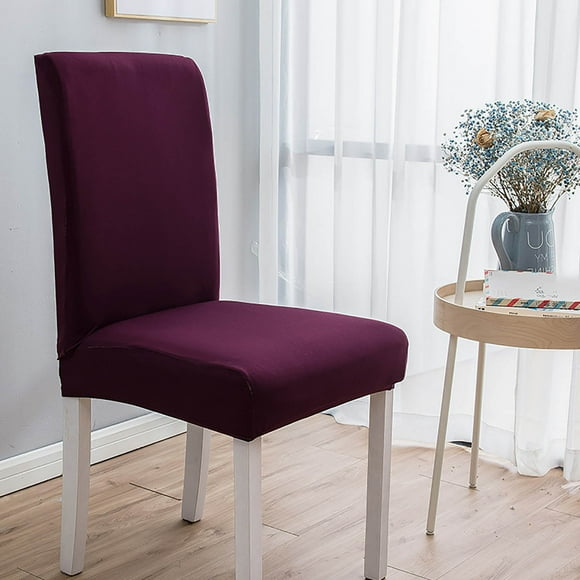 TIMIFIS Solid Color Brushed High Elastic Chair Cover Soft And Comfortable Chair Seat Cover -proof And Dirt- Chair Slipcover Suitable For Dining Chair