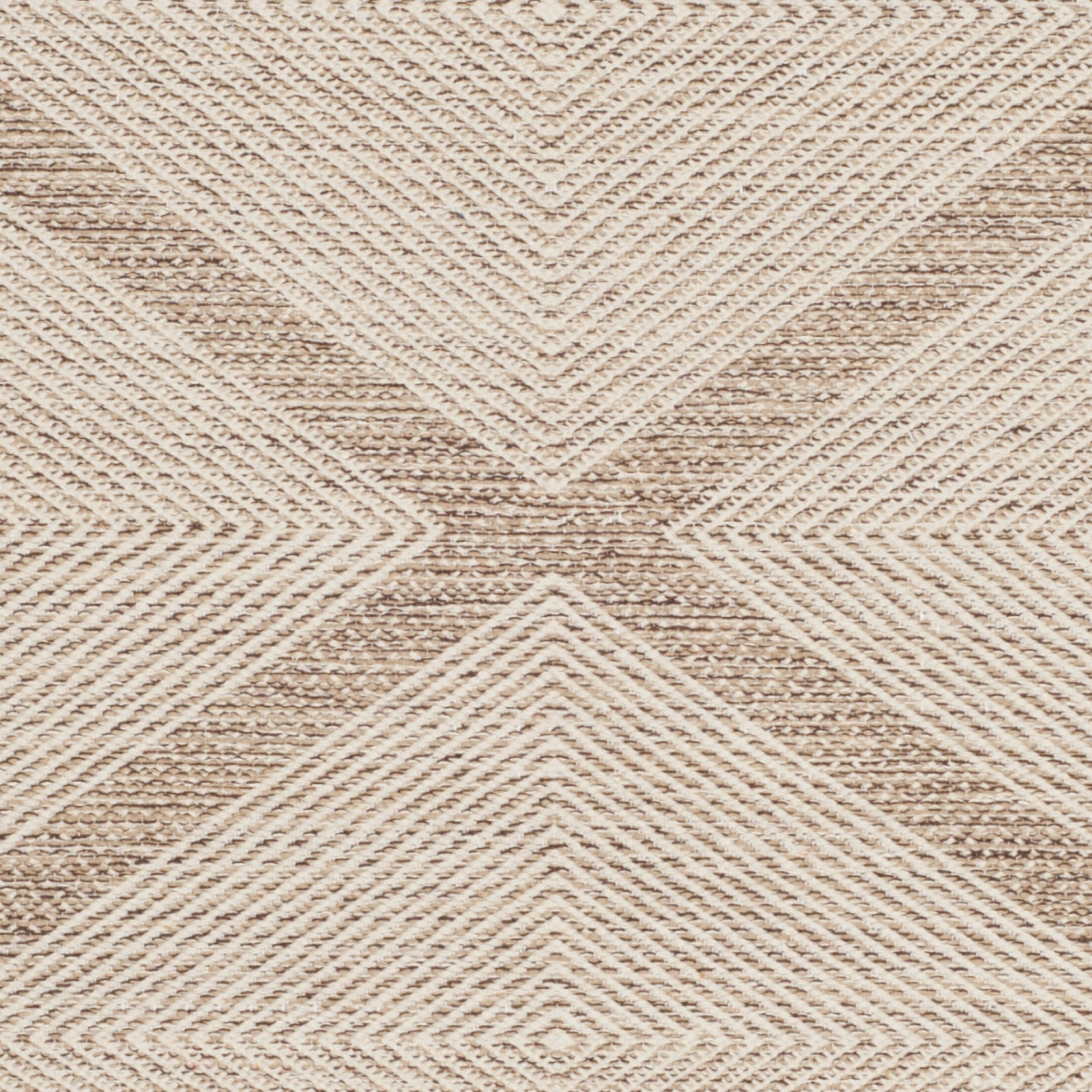 SAFAVIEH Montauk Bailey Geometric Diamond Cotton Area Rug, Beige, 9' x 12'