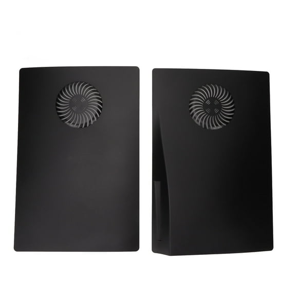 Face Plates For PS5, Matte Black Faceplate Replacement Protective Case Dust And Scratch Game Console Panel Cover With Heat Sink Port For PS5