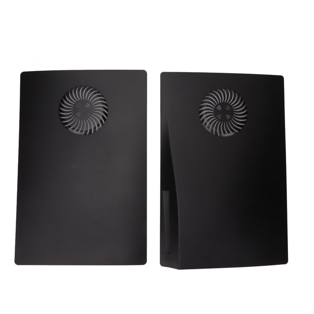 Face Plates For PS5, Matte Black Faceplate Replacement Protective Case Dust And Scratch Game Console Panel Cover With Heat Sink Port For PS5