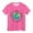 Hot Pink, variant on Girls Size 6 Shirts,Kids Summer Comfortable Breathable Short Sleeve Tops Children Earth Cartoon Printed Children's Day Clothing