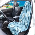 thumbnail image 2 of Garronmavis Blue Hibiscus Front Car Seat Towel Cover Stain Resistant Waterproof Sweat Protection for Post Workout Beach Outdoor Use Stretchable Universal Fit for Most Cars SUV Trucks Sedan Van, 2 of 8
