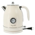thumbnail image 4 of MegaChef 1.7 Liter Electric Tea Kettle and 2 Slice Toaster Combo in Matt Cream, 4 of 8