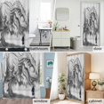 thumbnail image 6 of Dinosaur Little Boy Fabric Shower Curtain Abstract Forest Cartoon Gray Washable Shower Curtains for Bathroom, Waterproof Bath Curtain with Hooks Home Decor 72x72in, 6 of 8
