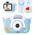 thumbnail image 5 of Juguete de cámara para niños y niñas,Cámara Selfie para niños,Cámaras dobles a prueba de golpes,Cámara digital para niños,Cámara para niños pequeños a conejito de color azul, 5 of 5