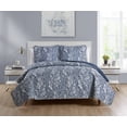 thumbnail image 7 of VCNY Home Elizabeth Reversible Paisley Quilt Set, Full/Queen, Navy, 7 of 7