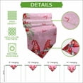 thumbnail image 5 of Red Gnomes Table Runner Linen Burlap Table Runner 70 Inches Long Valentine's Day Love Roses Leaves Ombre Pink Dresser Scarves for Kitchen Island Coffee Dining Party Wedding Holiday Decor 13"x70", 5 of 8