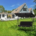 Swing Chair, Outdoor Swing Pools Swings with Canopy Hammock Bench Steel