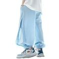 thumbnail image 3 of Boys Athletic Jogger Pants with Side Mesh Panels for Kids Comfortable Elastic Trousers Ideal for Daily Wear and Play Tween Kids Summer Soft Comfy Trousers Y2K Streetwear Cute Teen Basic Pants, 3 of 3