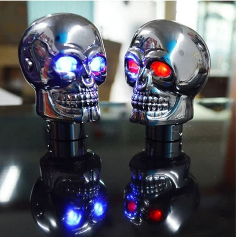 Nrmvnmi Skull Shifter Knob Halloween Gear Shift Stick Handle Transmissions Shifting Lever Universal Skull Head Gear Shift Knobs Car Interior