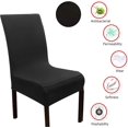 thumbnail image 4 of Kitchen Chair Slipcovers Stain-Resistant Chair Cover Universal Spandex Chair Covers Removable Washable Dining Chair Protector Chair Slip Cover for Hotel,Dining Room,Wedding,Home Chair Covers Set of 4, 4 of 7