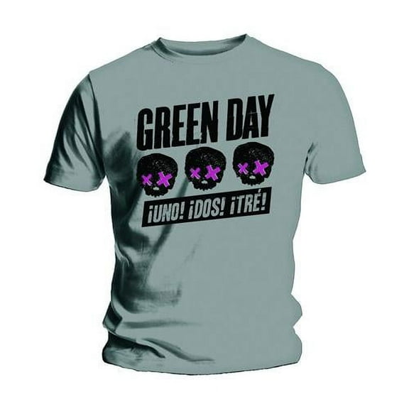 Green Day Unisex T-Shirt Three Heads Better Than One (Small)